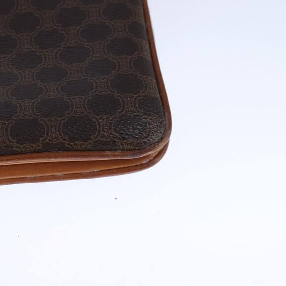 CELINE Macadam Canvas Shoulder Bag Pvc Leather Brown - Picture 14 of 16